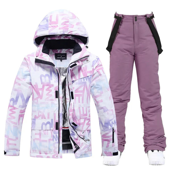 Damen Skianzug | Zweiteiliges Winterset mit Jacke und Hose für Wintersport