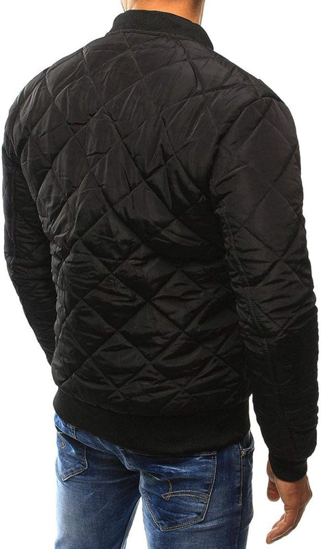 Herren Steppbomberjacke | Leichte gepolsterte Freizeitkleidung