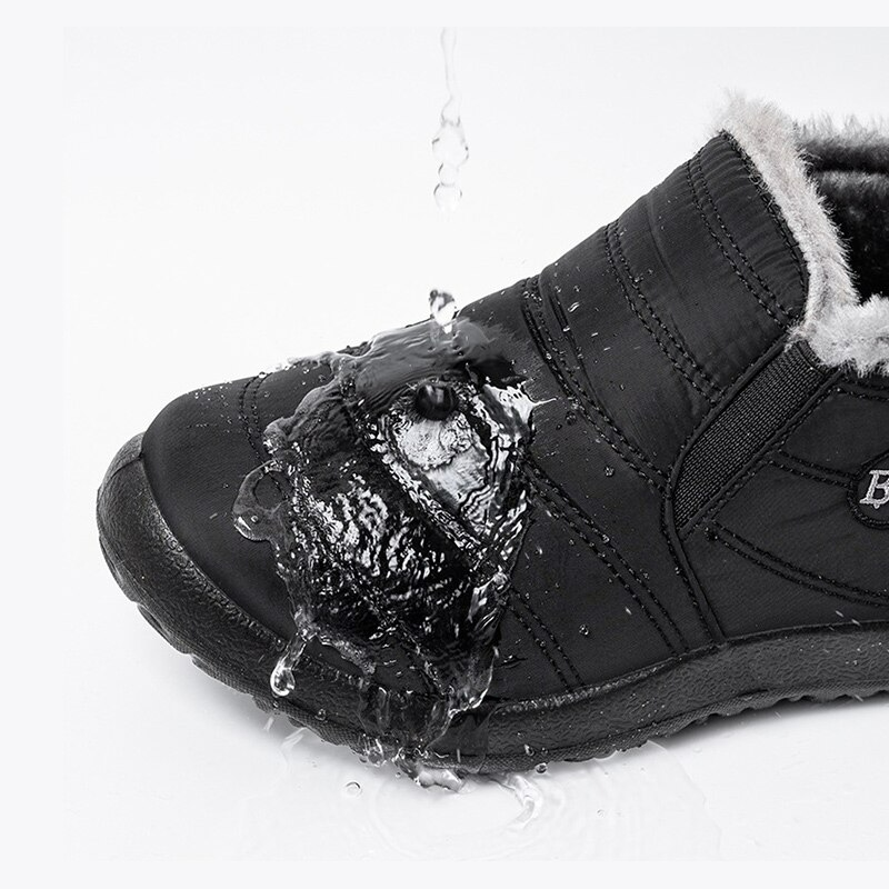 Unisex Slip-On Winterschuhe mit Warmem Futter und Rutschfester Sohle