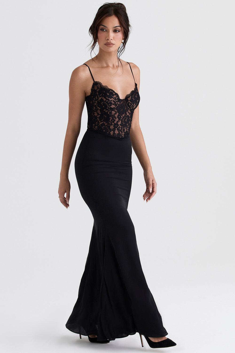 Damen Korsettkleid | Maxi