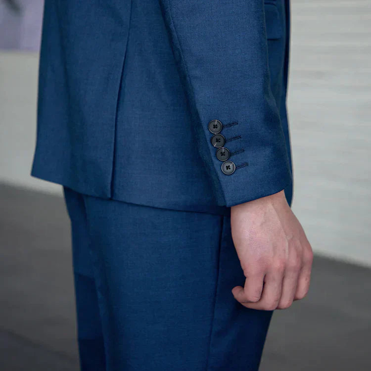 Herren Schlanke Passform Dreiteiliger Anzug | Business- und Hochzeitsoutfit