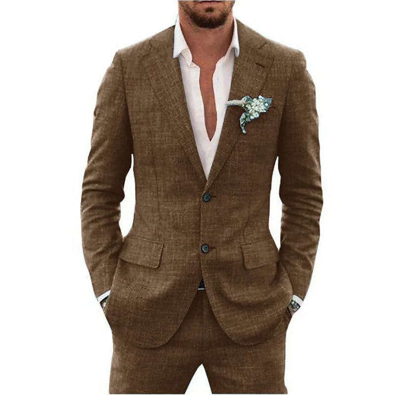 Herren Anzug Zweiteilig Set | Sakko und Hose für Hochzeitsgäste