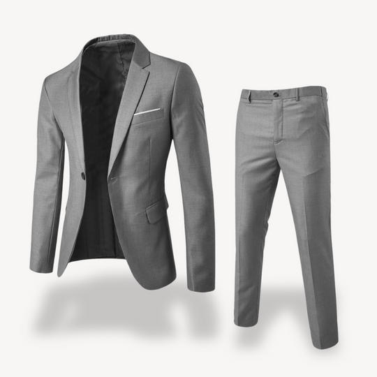 Zweiteiliger formeller Anzug für Herren | Klassisches Business- und Hochzeitsoutfit