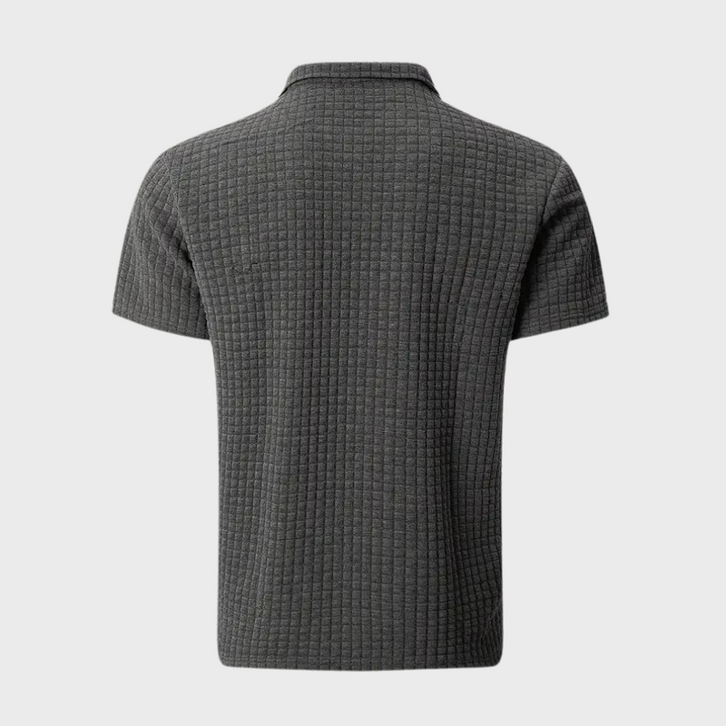 Sommer-Polohemd für Herren | Texturiert