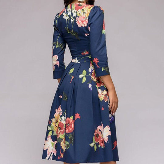 Klassisches A-Linien-Kleid | Midi für Damen