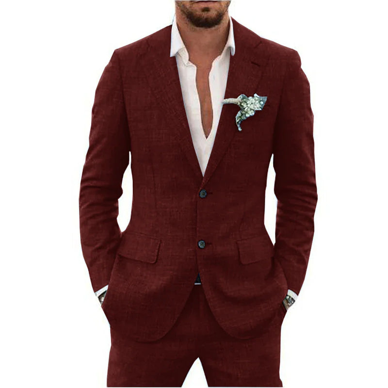 Herren Anzug Zweiteilig Set | Sakko und Hose für Hochzeitsgäste