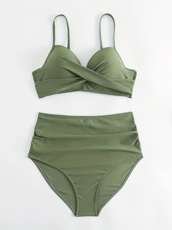 Tropischer Druck Bikini | Zweiteiler für Damen