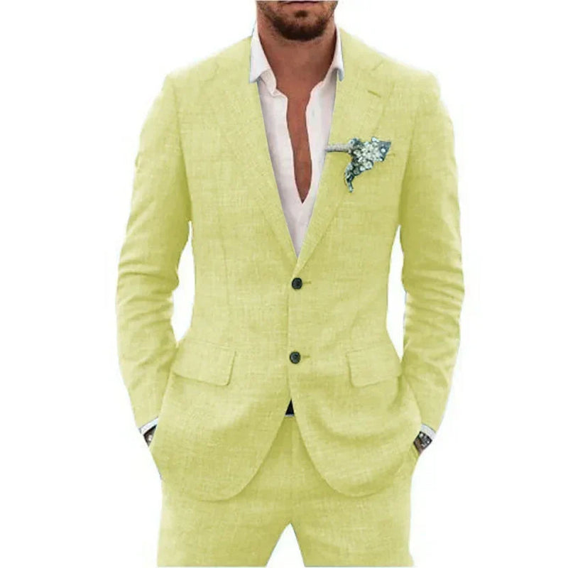 Herren Anzug Zweiteilig Set | Sakko und Hose für Hochzeitsgäste