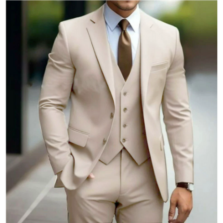 Three-Piece Wedding Guest Suit for Men | Two Buttons