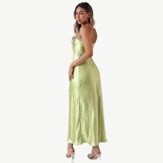 Anmutiges Kleid mit Blumenmuster für Damen | Maxi