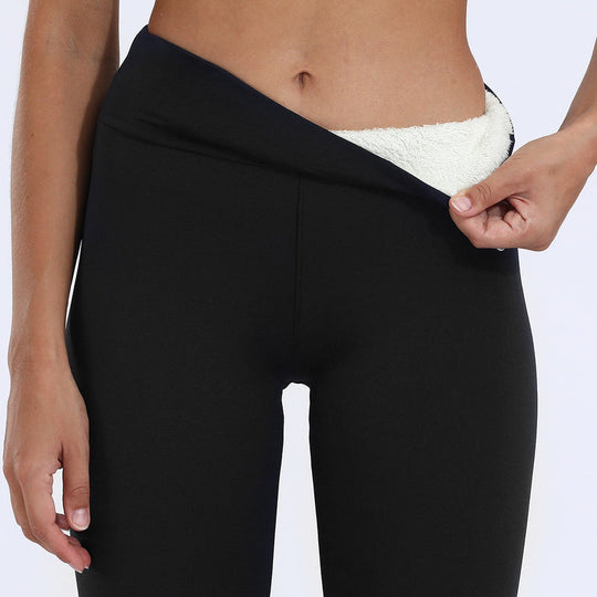 Damen Thermo Leggings mit Hoher Taille für Winter, Yoga und Alltag