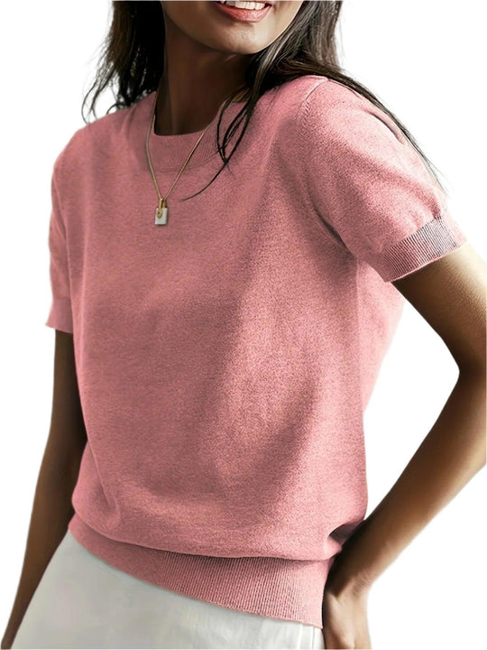 Damen Bequemes Grundlegend-Hemd | Gestrickt