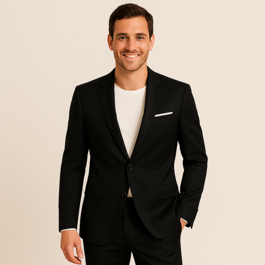 Zweiteiliger formeller Anzug für Herren | Klassisches Business- und Hochzeitsoutfit