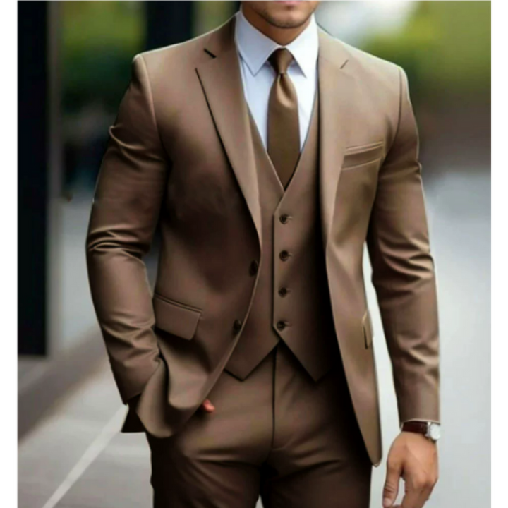 Three-Piece Wedding Guest Suit for Men | Two Buttons