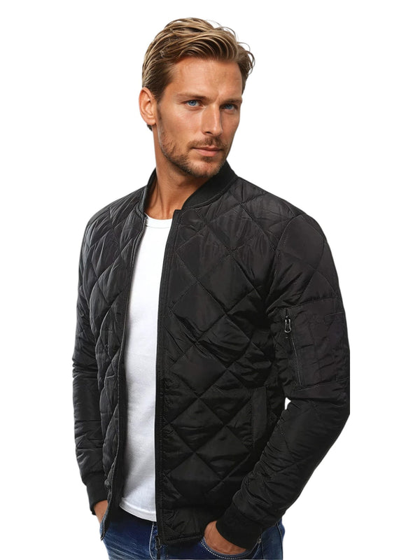 Herren Steppbomberjacke | Leichte gepolsterte Freizeitkleidung