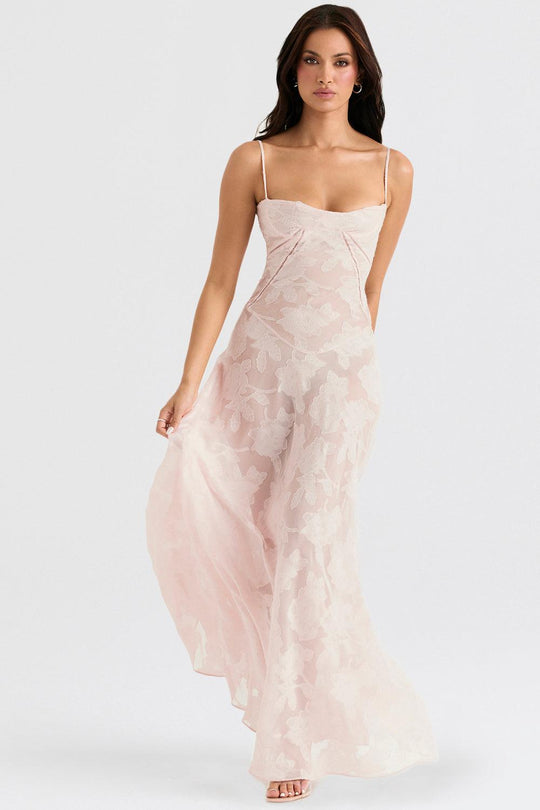 Damen Spitze Korsett Rücken Kleid | Maxi