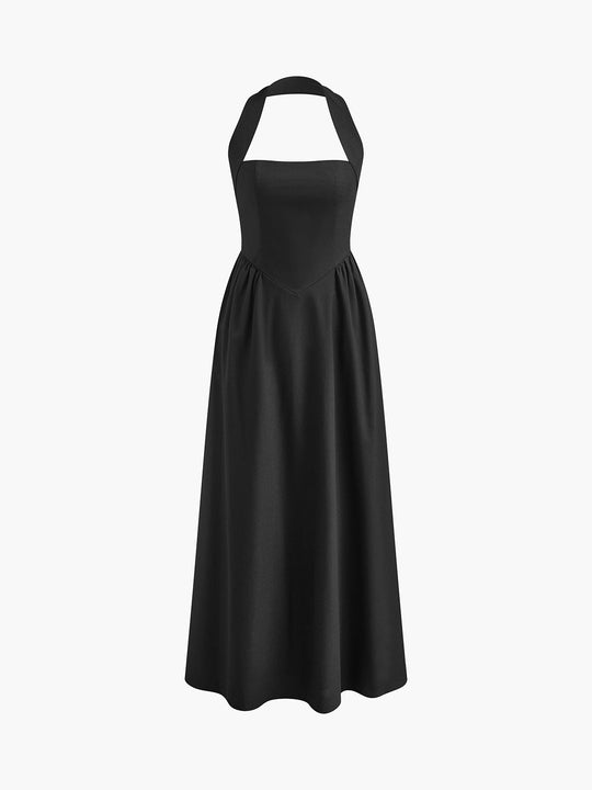 Damen A-Linien Kleid | Maxi