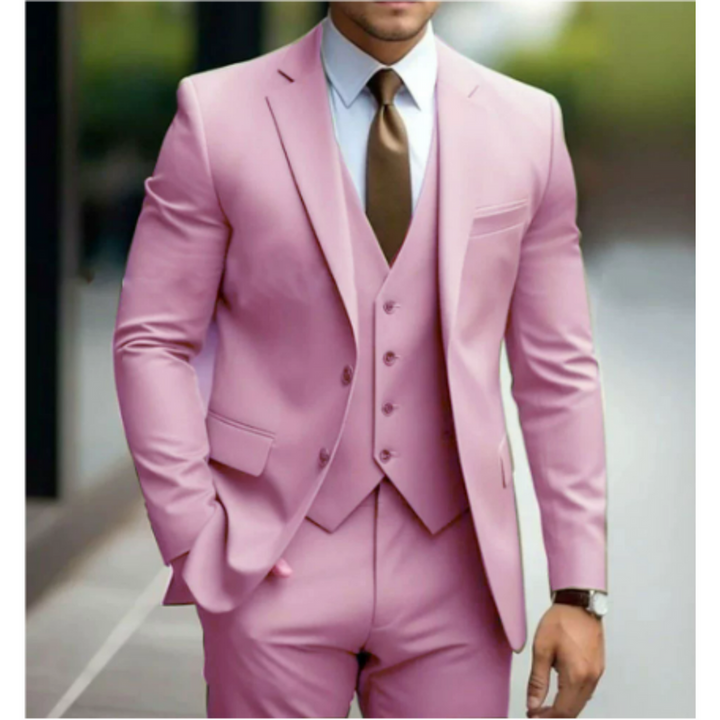 Three-Piece Wedding Guest Suit for Men | Two Buttons