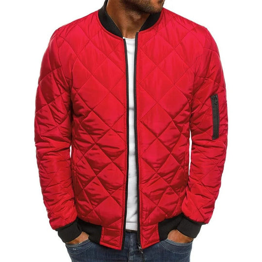Herren Steppbomberjacke | Leichte gepolsterte Freizeitkleidung