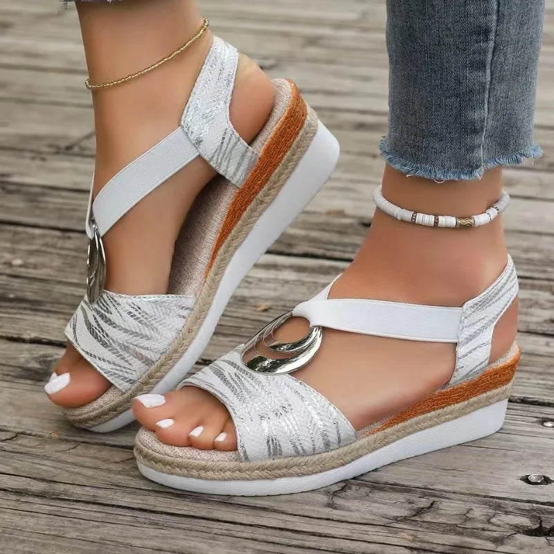 Damen Plateau Sandalen | Kork Absätze