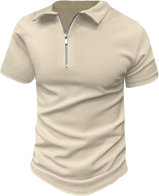 Herren Zipper Sommer Polo | Kurzarm