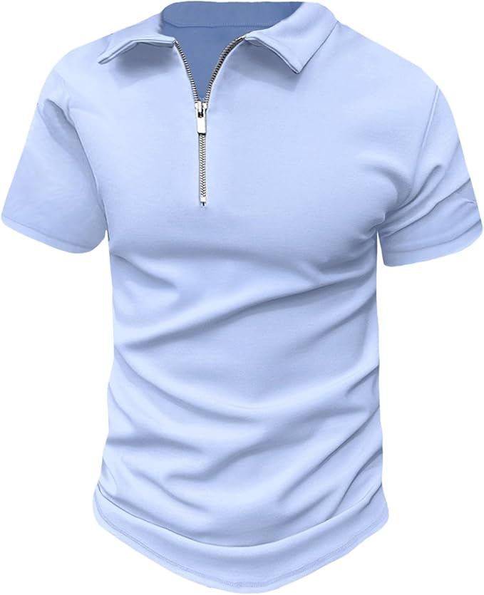 Herren Zipper Sommer Polo | Kurzarm