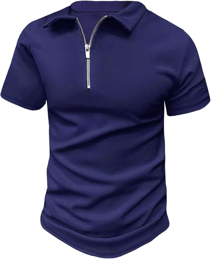 Herren Zipper Sommer Polo | Kurzarm