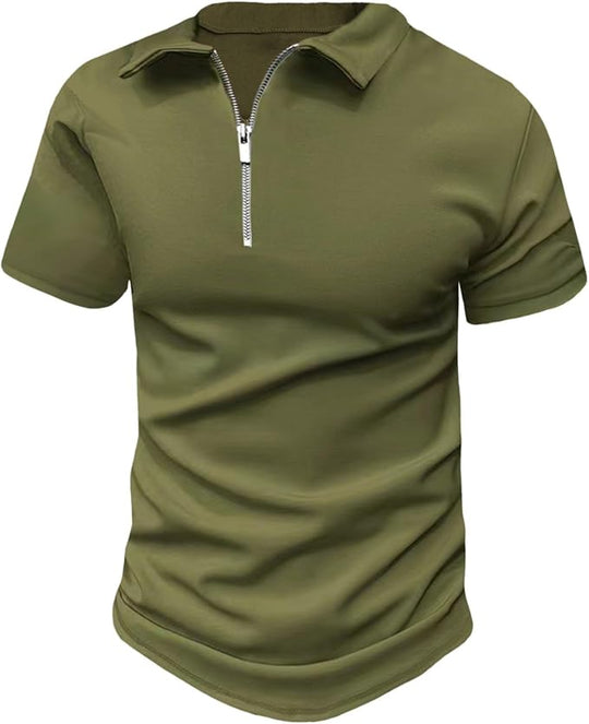 Herren Zipper Sommer Polo | Kurzarm