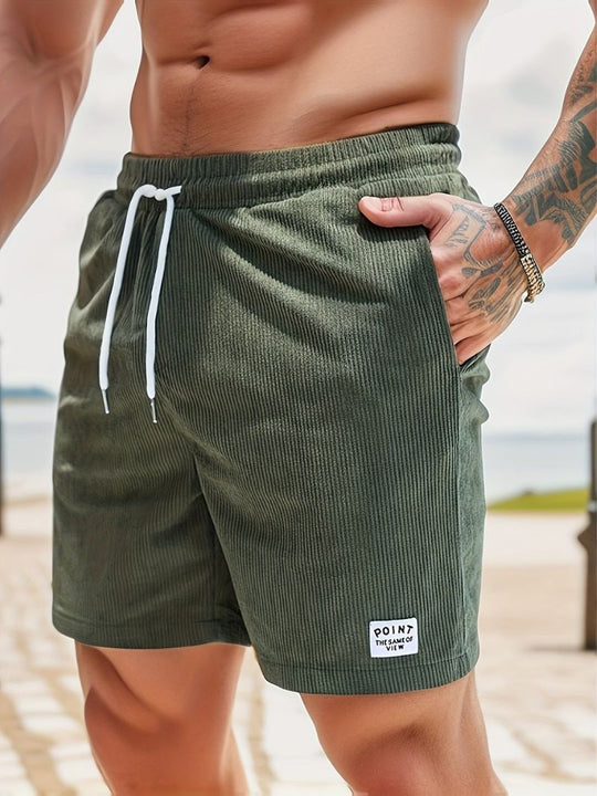 Herren Cord Sommer Kurze Hosen | Kordelzug