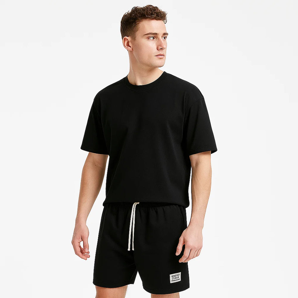 Lässiges Herren T-Shirt und Kurze Hosen Set | Sommer