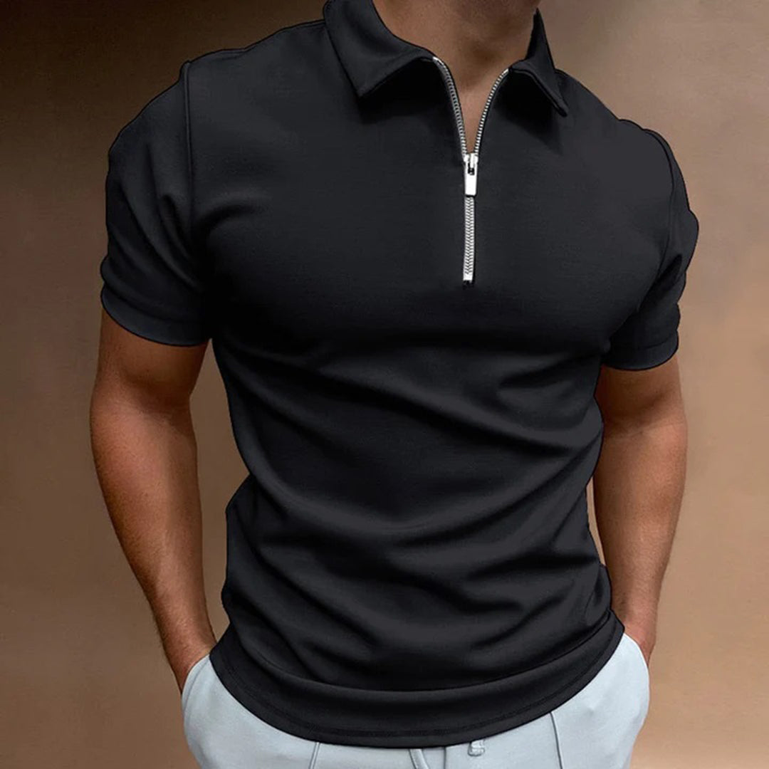 Herren Zipper Sommer Polo | Kurzarm