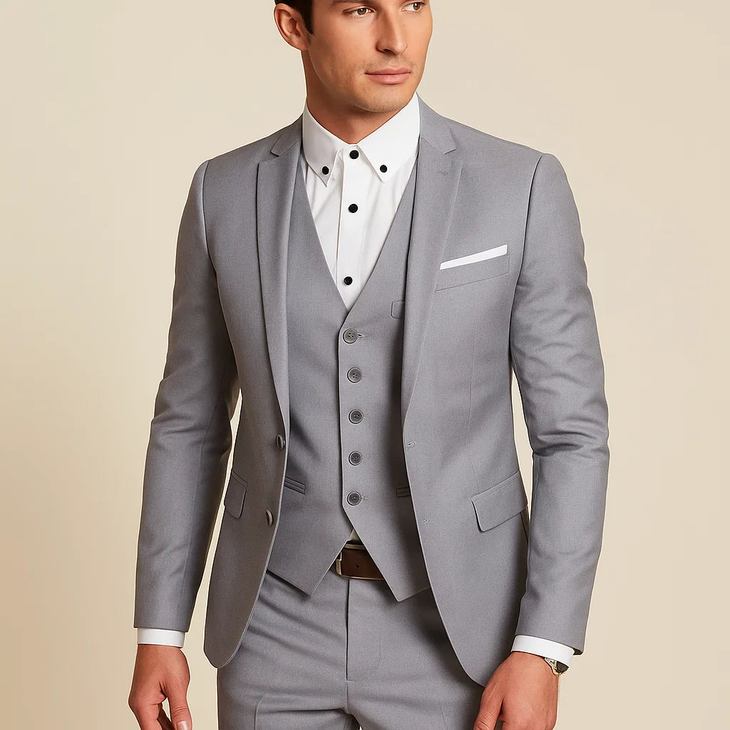 Formaler Anzug, Weste und Hose Set für Herren | Dreiteilig