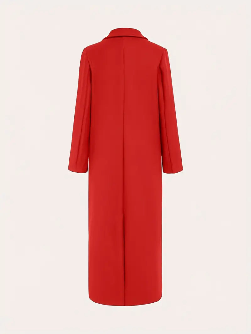 Damen Langer Trenchcoat | Warmer Wintermantel