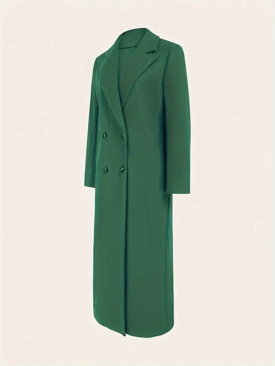 Damen Langer Trenchcoat | Warmer Wintermantel