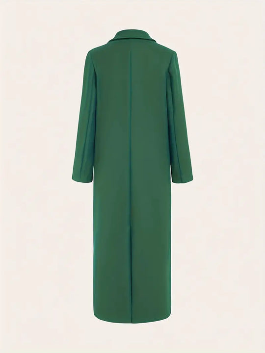 Damen Langer Trenchcoat | Warmer Wintermantel