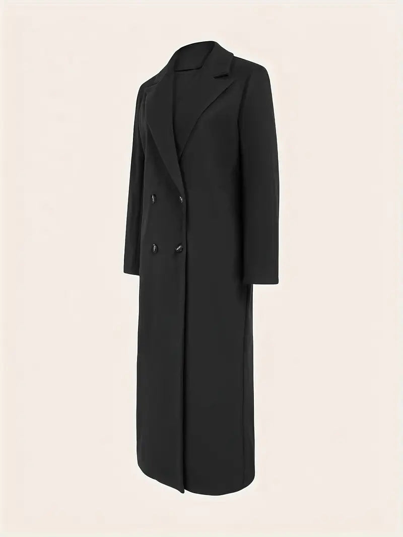 Damen Langer Trenchcoat | Warmer Wintermantel