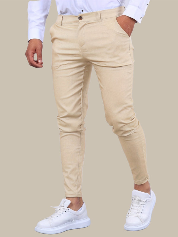 Herren Slim Chinohose | Freizeit- und Anzughose