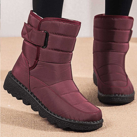 Herren Winterstiefel mit Rutschfester Sohle und Schnalle