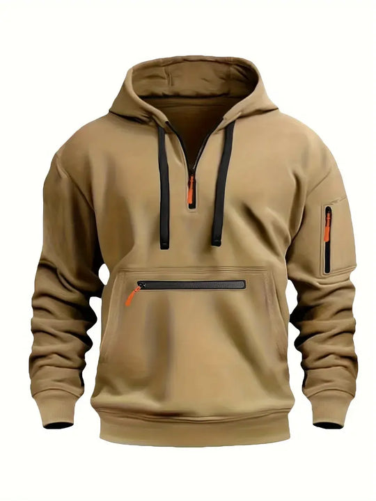 Pullover Hoodie für Herren | Kapuzenpullover mit Reißverschlüssen