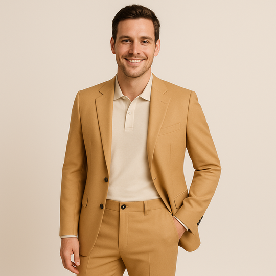Zweiteiliger formeller Anzug für Herren | Klassisches Business- und Hochzeitsoutfit