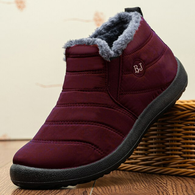 Unisex Slip-On Winterschuhe mit Warmem Futter und Rutschfester Sohle