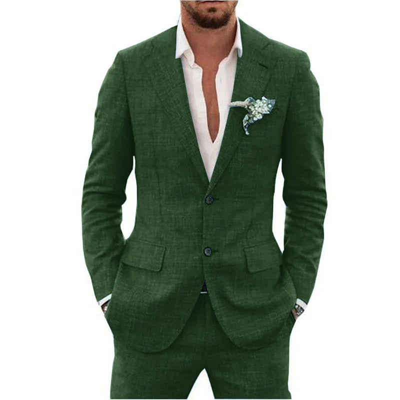Herren Anzug Zweiteilig Set | Sakko und Hose für Hochzeitsgäste