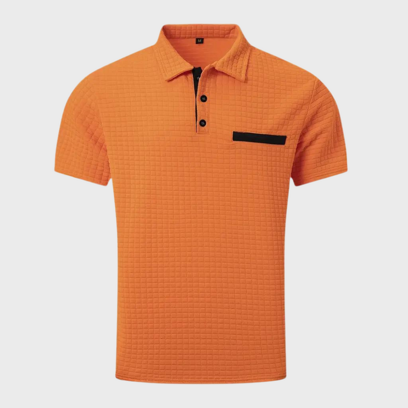 Sommer-Polohemd für Herren | Texturiert