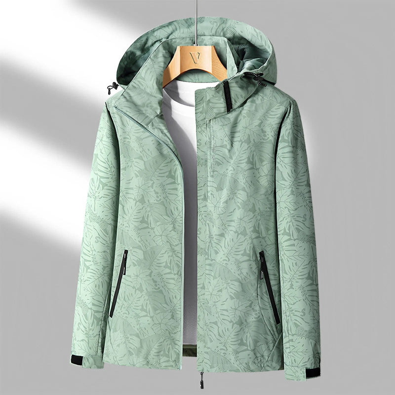 Bedruckte Draußen-Jacke mit Kapuze für Damen | Leichter, lässiger Windbreaker