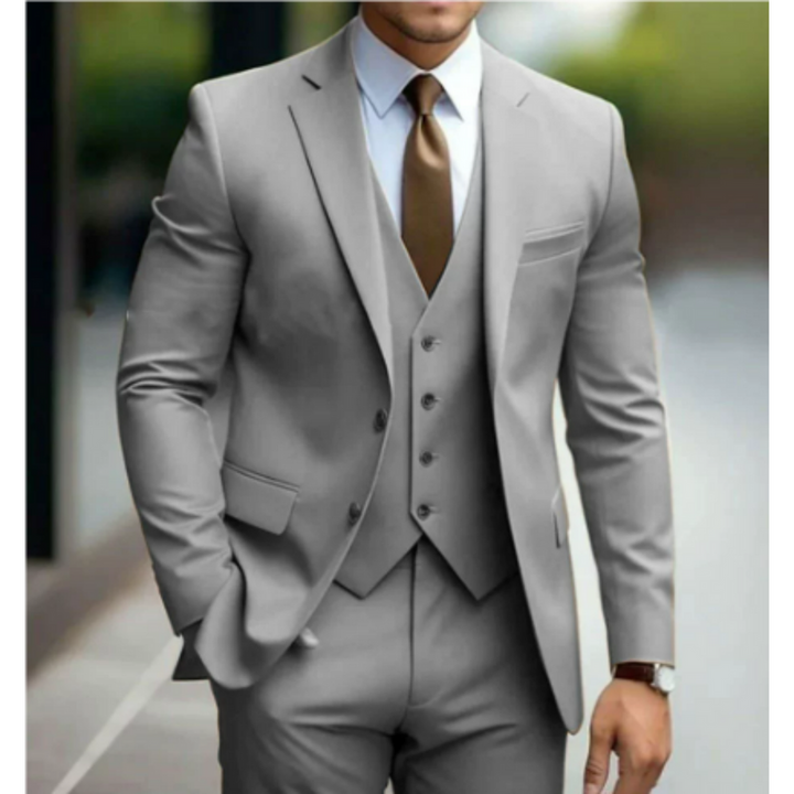 Three-Piece Wedding Guest Suit for Men | Two Buttons