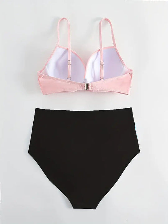 Tropischer Druck Bikini | Zweiteiler für Damen