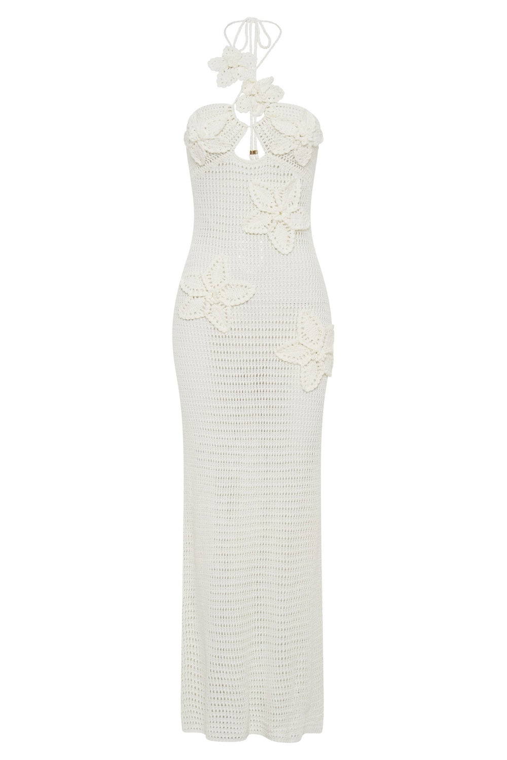 Florales Häkelkleid für Damen | Maxi