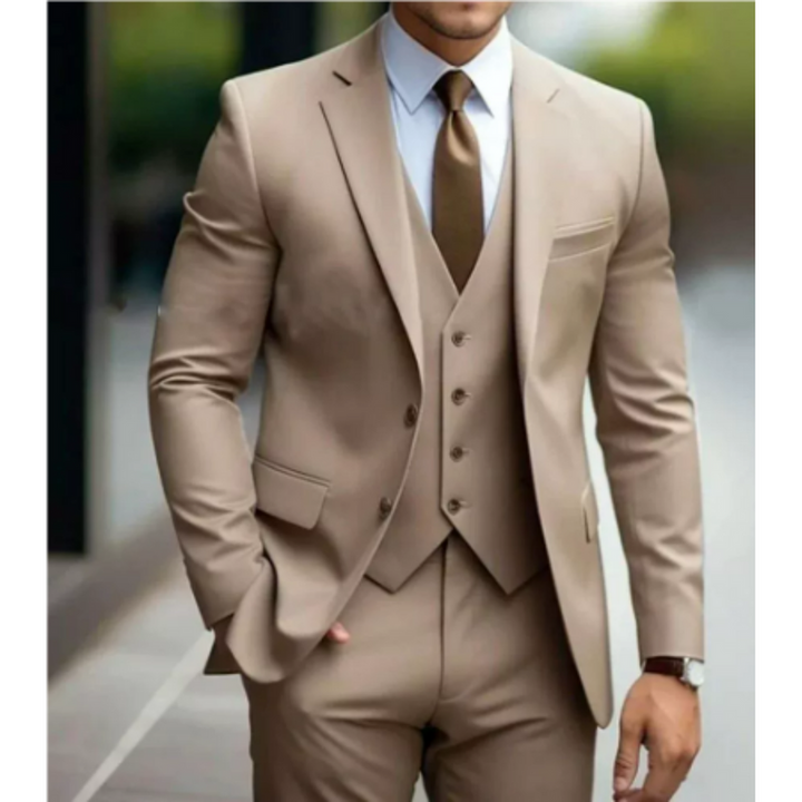 Three-Piece Wedding Guest Suit for Men | Two Buttons