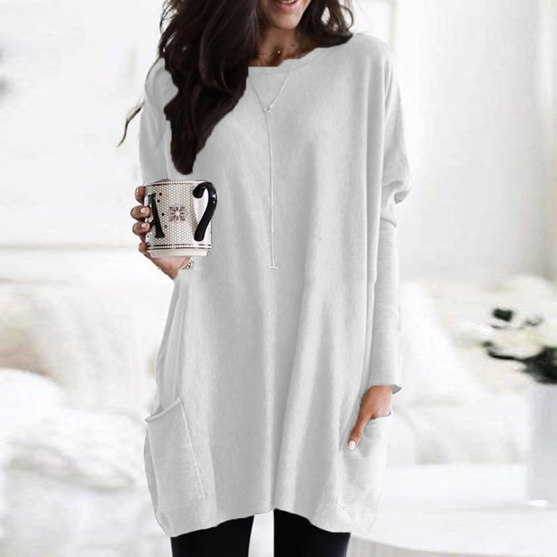 Langarmshirt für Damen | O-Ausschnitt