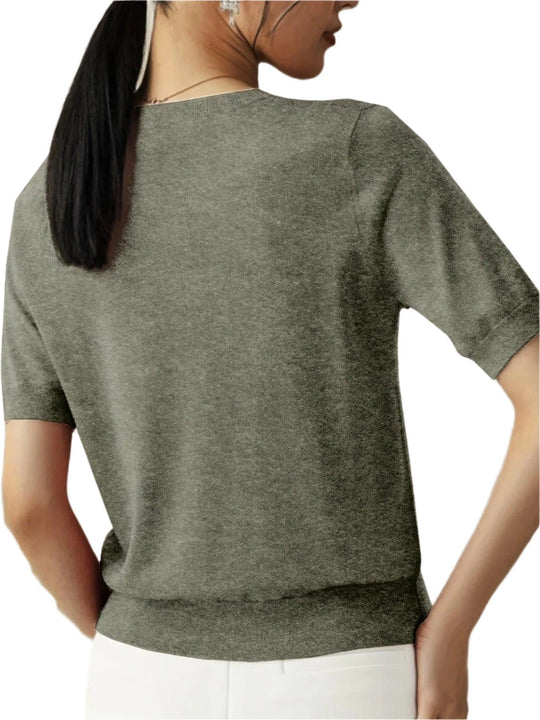 Damen Bequemes Grundlegend-Hemd | Gestrickt